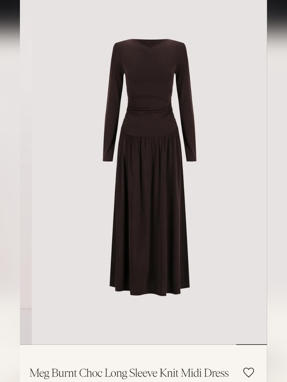 Dissh Chocolate Brown Maxi Dress
